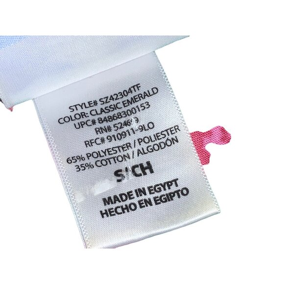 SB Scrubs Nurse Scrub Top Christmas Winter Snowflake Classic Emerald Size Small - Picture 6 of 9